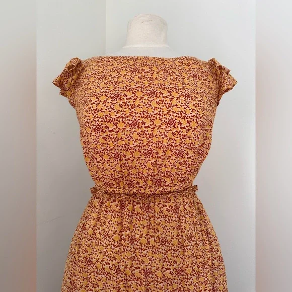 Universal Thread Floral Print Ruffle Dress - Picture 3 of 4